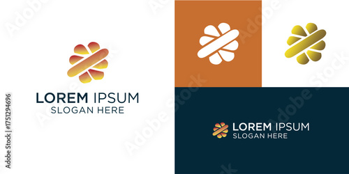 Dynamic abstract logo for creative businesses and modern brands needing unique identity, a stunning symbol for innovation and growth, conveying elegance and professional design