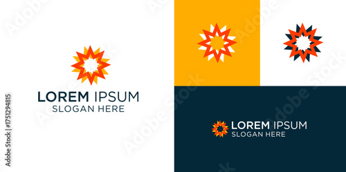 Eye-catching abstract floral logo design perfect for branding, marketing and creative ventures needing a modern, professional, and unique visual identity to stand out from the crowd