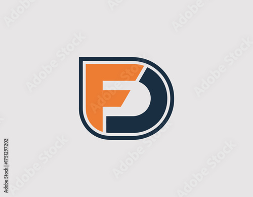 An eye-catching logo featuring bold colors and geometric shapes, ideal for brands seeking a playful yet professional image that captures attention effectively and creatively.