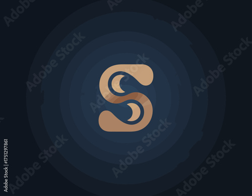 A sleek and sophisticated logo that utilizes fluid design elements to convey adaptability and innovation, making it perfect for upscale brands and services.