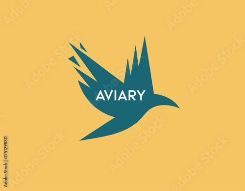 A dynamic bird logo in flight represents freedom and creativity, making it suitable for brands focused on innovation, art, or nature, capturing a sense of movement.