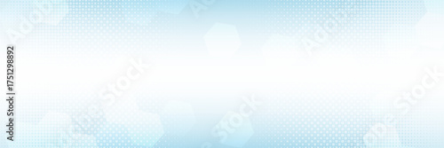 Abstract blue hexagon shape with science and health care concept background. Vector illustration