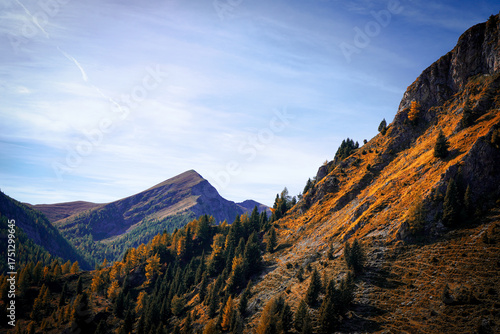 sunset in the mountains