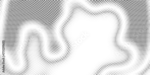 Black halftone gradient dot patterns background