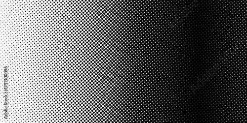 Halftone vector. Monochrome Abstract dot, Gradient halftone dots for background pattern and texture.