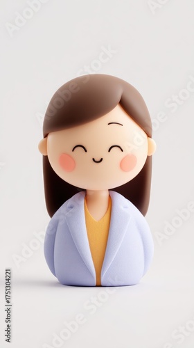 Smiling Doctor Figurine - A Symbol of Healthcare and Compassion.