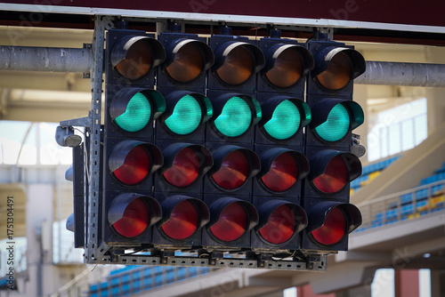 Start Lights in a Racing Circuit