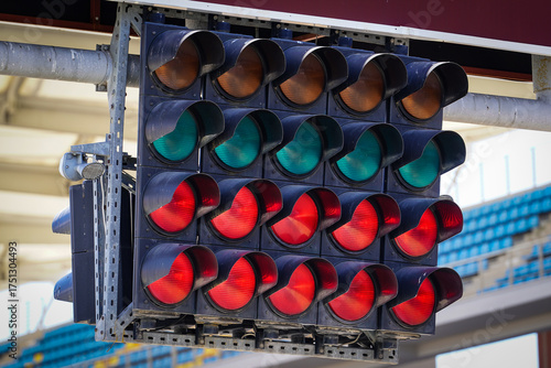 Start Lights in a Racing Circuit