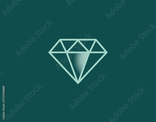 A beautifully crafted diamond icon, featuring a minimalist design that emphasizes clarity and brilliance, ideal for luxury branding and jewelry imagery.