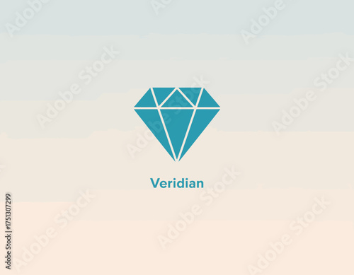 This logo features a modern diamond shape with a blue color palette, symbolizing high value and elegance, suitable for luxury brands and jewelry businesses.