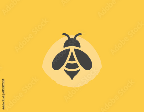 A simple yet elegant bee logo design that conveys themes of sustainability and nature, perfect for businesses focusing on organic products and eco-friendly initiatives.