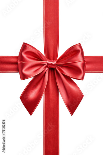 Cutout image of a red ribbon. Transparent image.
png. Present. Gift. Decoration.