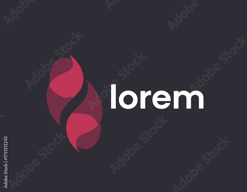 This elegant flame logo represents energy and passion, ideal for branding in industries like wellness, fitness, and any initiative focused on vitality and motivation.