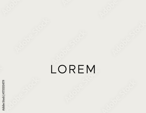 The Lorem logo merges elegance and simplicity with a floral motif, ideal for beauty, wellness, or lifestyle brands seeking an upscale aesthetic.