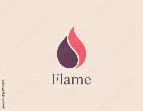 This captivating image presents a flame icon, symbolizing passion, energy, and transformation in a beautiful color gradient that invites inspiration and creativity.
