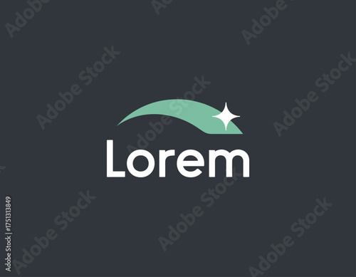 This image presents a sleek and modern logo for the brand 'Lorem', blending typography and abstract elements to create a unique visual identity that stands out.