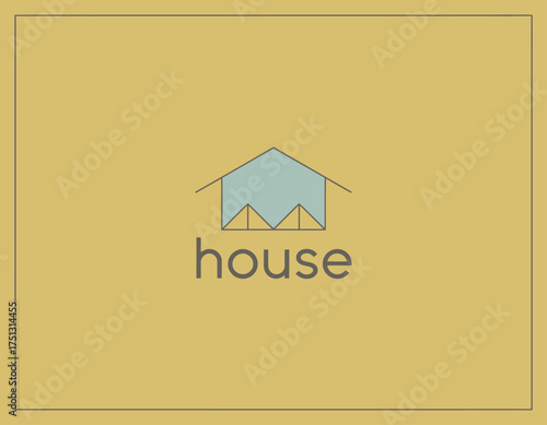 A simple yet effective illustration of a house that embodies shelter and security, emphasizing the importance of home in a visually appealing minimalist design.