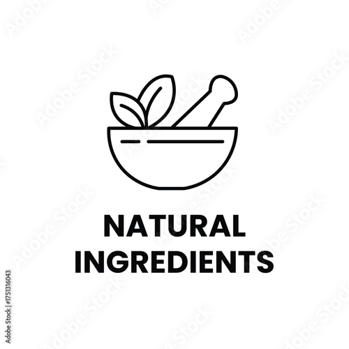 natural ingredients vector icon. Natural ingredients label icon set. 100% Natural and organic Product Icon Circle Sign food labels. Healthy Food Emblem. Organic food Badge. vector illustration 
