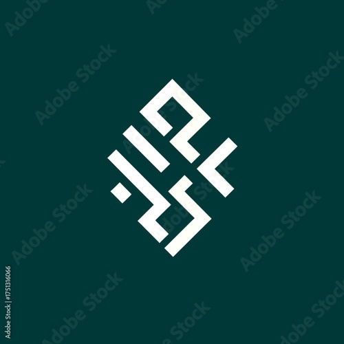 Unique geometric design featuring abstract shapes on a background