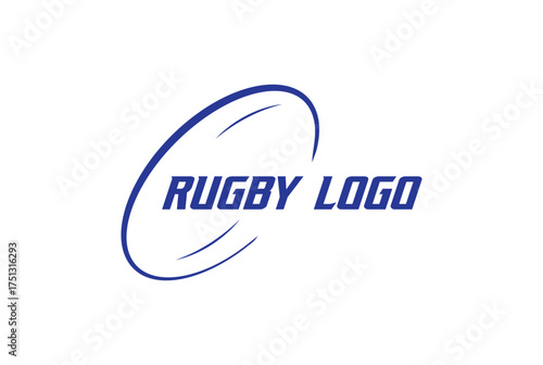 Rugby Sports Logo vector illustration - American Football logo.