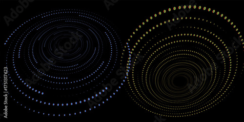 Halftone gradient. A speckled gradient, spraying fine dots and halftones of the background vector.eps 10.