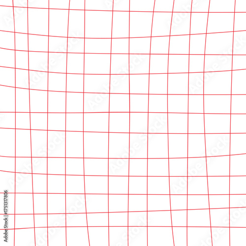 Graph ink doodle check paper. Printable squared grid paper with color lines. Geometric background for school, wrapping, invitations, card, scrapbooking, notebook, diary. Realistic lined paper blank.