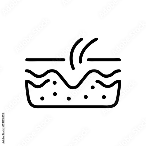 Skin icon in vector format