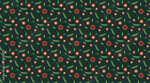 Seamless Flower Pattern | Elegant Floral Background Design for Fabric, Wallpaper, and Branding