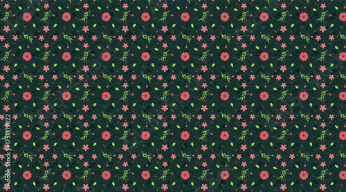 Seamless Flower Pattern | Elegant Floral Background Design for Fabric, Wallpaper, and Branding