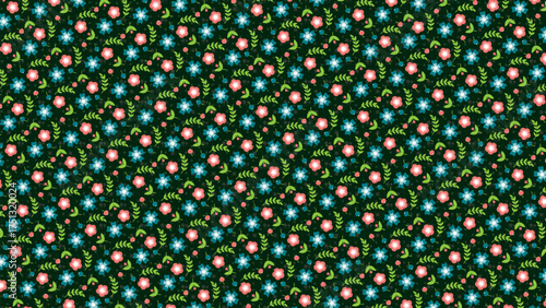 Seamless Flower Pattern | Elegant Floral Background Design for Fabric, Wallpaper, and Branding