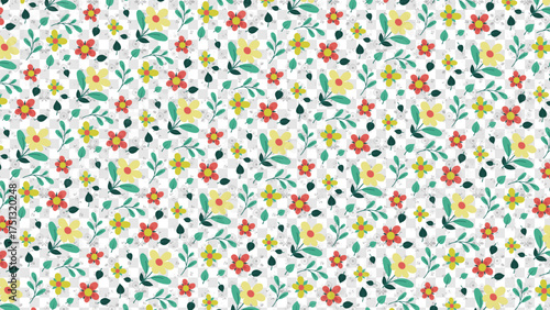 Seamless Flower Pattern | Elegant Floral Background Design for Fabric, Wallpaper, and Branding