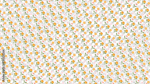 Seamless Flower Pattern | Elegant Floral Background Design for Fabric, Wallpaper, and Branding