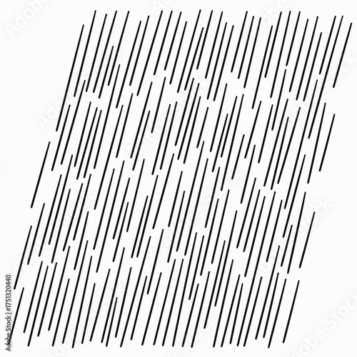 Abstract pattern of diagonal black lines on a white background, creating a sense of movement and texture.