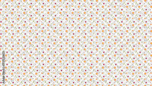 Seamless Flower Pattern | Elegant Floral Background Design for Fabric, Wallpaper, and Branding