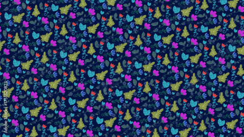Seamless Flower Pattern | Elegant Floral Background Design for Fabric, Wallpaper, and Branding