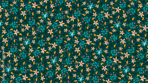 Seamless Flower Pattern | Elegant Floral Background Design for Fabric, Wallpaper, and Branding