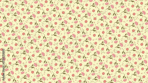 Seamless Flower Pattern | Elegant Floral Background Design for Fabric, Wallpaper, and Branding