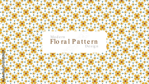 Seamless Flower Pattern | Elegant Floral Background Design for Fabric, Wallpaper, and Branding