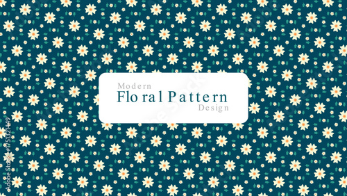Seamless Flower Pattern | Elegant Floral Background Design for Fabric, Wallpaper, and Branding