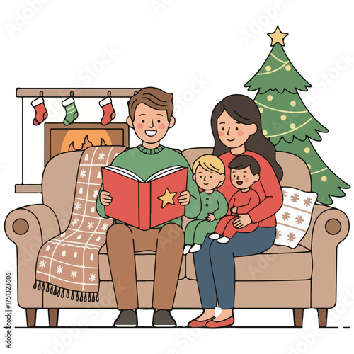 Autumnal Pumpkin Surrounded by Colorful Fall Leaves and Berries Illustration for Seasonal Greetings or Decoration with Cute Cartoon Style