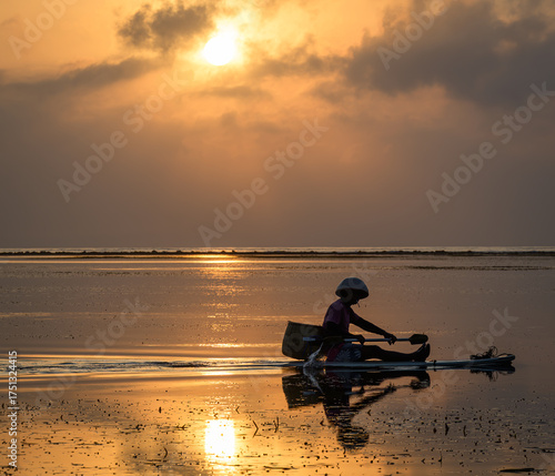 Sunrise Boater in Bali Indonesia