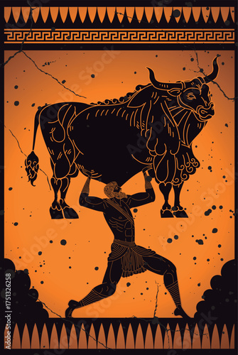 milo of croton training with an ox on his shoulders