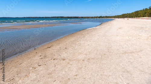 Long Sandy Beach at Sandbank Provincial Park, Prince Edward County, Lake Ontario