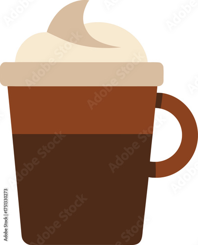 mocha cup clip art on transparent background