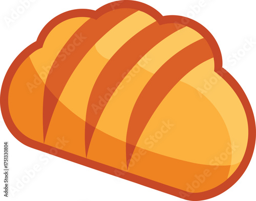 rye bread clip art on transparent background