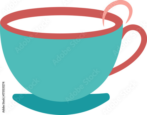 tea cup clip art on transparent background