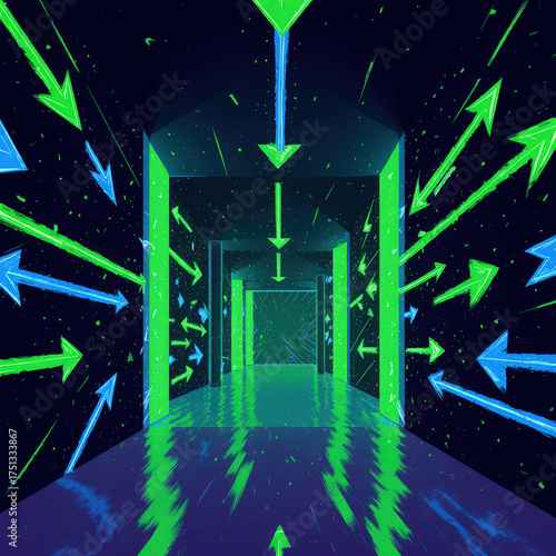 abstract background with stars