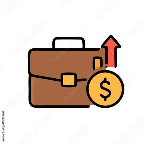 Perfect for financial success concepts, investment growth, business achievements. Symbolizes prosperity, wealth, career advancement and monetary success in business.