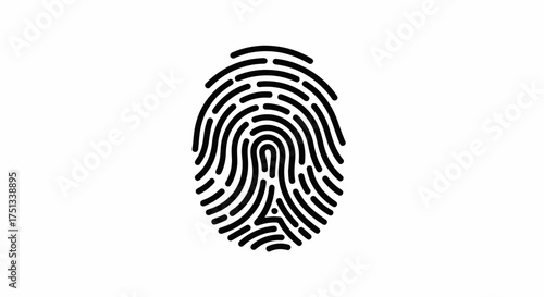 Unique fingerprint graphic symbolizing identity and security