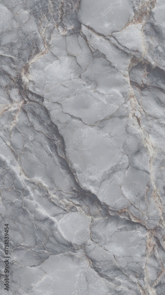 Fototapeta premium Intricate patterns of gray marble display natural beauty and texture found in stone surfaces for interior design use - Low Contrast
